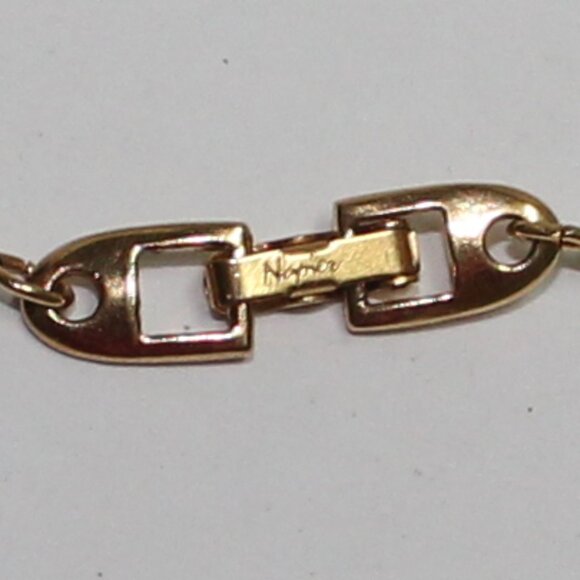 Older Napier Black Gold & Imitation Pearl Fashion Necklace - Picture 5 of 8